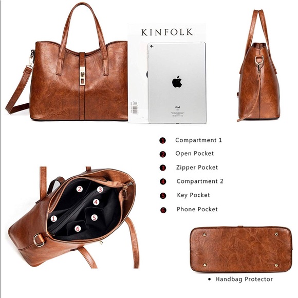 FREE SHIPPING - PURSE SET 3 PIECE RED - Picture 4 of 4